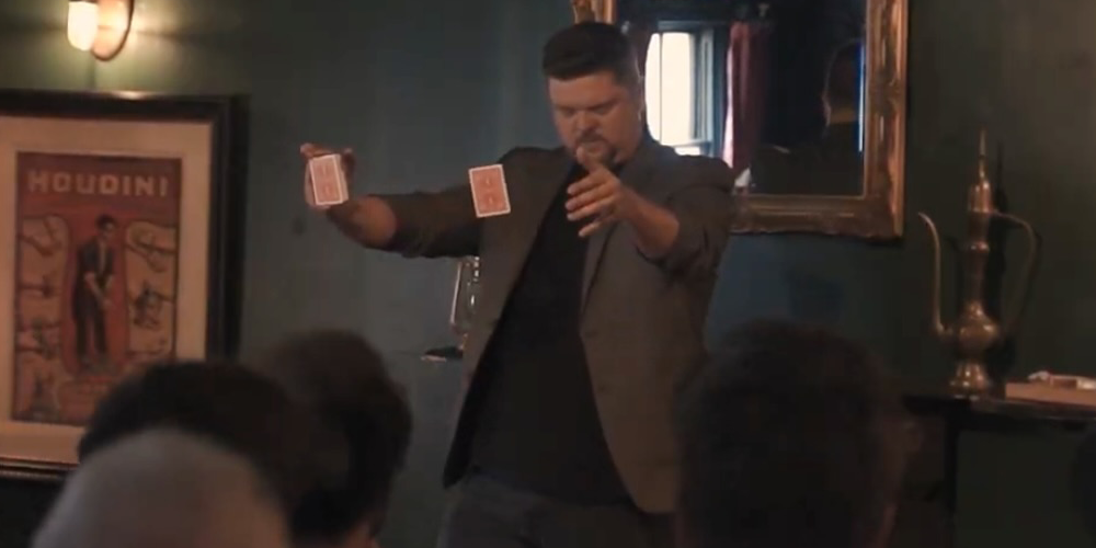 Close-up magic by Mark Roberts in Liverpool